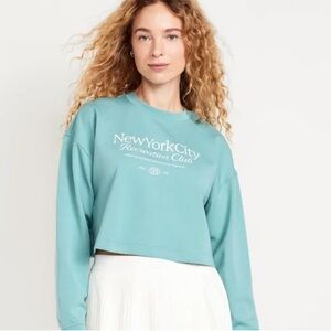 Old Navy Graphic Crop Sweatshirt